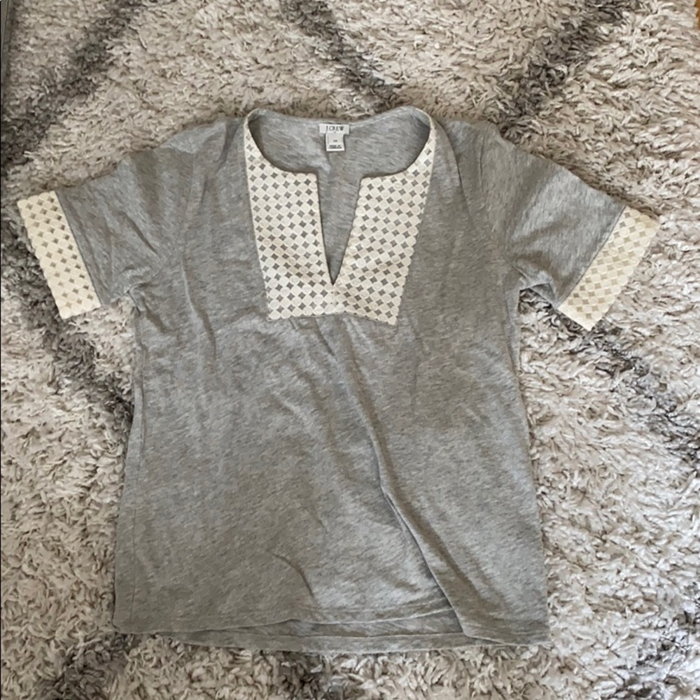 J. Crew lace/cotton top
